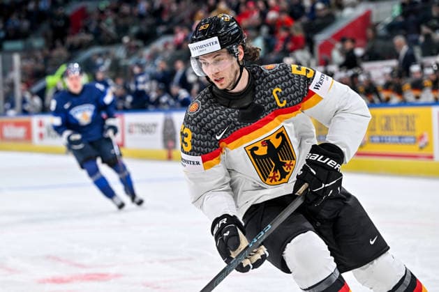 ZURICH, SWITZERLAND MAY 15 Moritz Seider of Germany in action during the 2026 IIHF Ice Hockey World Championship Switzerland game between Finland and Germany at Swiss Life Arena on May 15, 2026 in Zurich, Zurich Zurich Swiss Life Arena Zurich Switzerland Copyright: xJustPictures.ch AndreaxBrancax jp-en-EuSpIm-JP7_ANB_Fin_Ger_15052026_8407