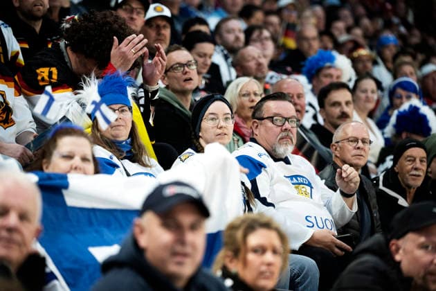 LKS 20260515 Spectators during the 2026 IIHF Ice hockey, Eishockey World Championships preliminary round group A match between Finland and Germany in Zurich, Switzerland on May 15, 2026. - RONI REKOMAA Zürich Switzerland n66jDDQGlAQ  Copyright: xRonixRekomaax n66jDDQGlAQ