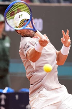 Casper Ruud of Norway in action during his match against Luciano Darderi of Italy at the Internazionali BNL d Italia 2026 tennis tournament at Foro Italico in Rome (Italy) on May, 15, 2026. AntoniettaxBaldassarre