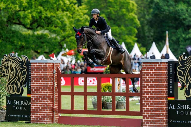 HAMBURG Al Shira aa 95 German Jumping and Dressage DERBY 2026, HAMBURG Al Shira aa 95 German Jumping and Dressage DERBY 2026 JUENGEL Marvin GER , Don Corleone Z Al Shira aa Derby Tour Dreame presents CSI4 2nd qualifier for the German Jumping Derby, Int jumping competition against the clock 1,50m Hamburg, Jenischpark, Derby Park Klein Flottbek 15 May 2026