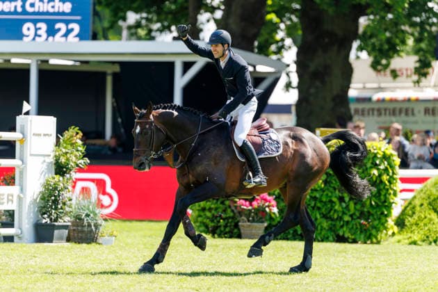 HAMBURG Al Shira aa 95 German Jumping and Dressage DERBY 2026, HAMBURG Al Shira aa 95 German Jumping and Dressage DERBY 2026 HUBERT CHICHE Charles LUX , Andain du Thalie Al Shira aa Derby Tour Dreame presents CSI4 2nd qualifier for the German Jumping Derby, Int jumping competition against the clock 1,50m Hamburg, Jenischpark, Derby Park Klein Flottbek 15 May 2026