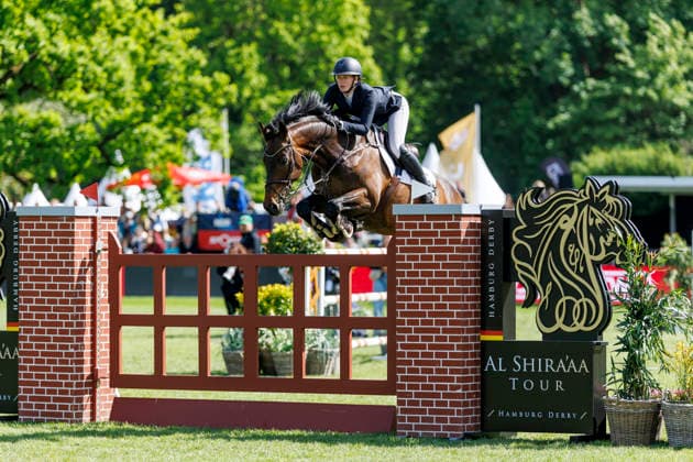 HAMBURG Al Shira aa 95 German Jumping and Dressage DERBY 2026, HAMBURG Al Shira aa 95 German Jumping and Dressage DERBY 2026 BLAU Clara GER , Paul Al Shira aa Derby Tour Dreame presents CSI4 2nd qualifier for the German Jumping Derby, Int jumping competition against the clock 1,50m Hamburg, Jenischpark, Derby Park Klein Flottbek 15 May 2026
