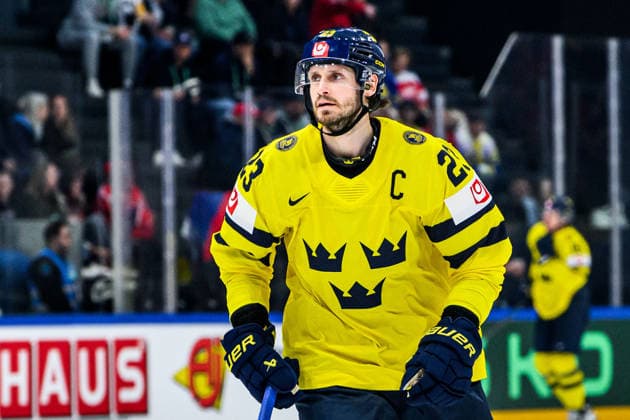 260515 Oliver Ekman Larsson of Sweden during the 2026 IIHF Ice Hockey World Championship match between Canada and Sweden on May 15, 2026 in Fribourg Photo Jesper Zerman BILDBYRAN kod JZ JZ0714 ishockey ice hockey ishockey vm 2026 vm 2026 iihf world championship kanada canada sverige sweden canada kanada bbeng bbauto  Copyright: JESPERxZERMAN BB260515JZ021