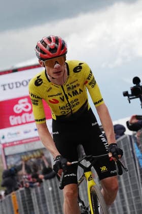 Denmark™s Jonas Vingegaard Hansen of Team Visma Lease A Bike winner stage during Stage 7 of the Giro d™Italia, from Formia to Blockhaus, Italy, Friday, May 15, 2026.  Copyright: xGianxMattiaxD™Alberto LaPressex