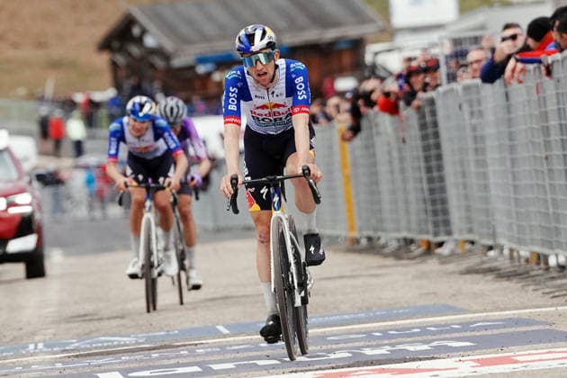 Italy™s Giulio Pellizzari of Red Bull - Bora - Hansgrohe during Stage 7 of the Giro d™Italia, from Formia to Blockhaus, Italy, Friday, May 15, 2026.  Copyright: xGianxMattiaxD™Alberto LaPressex