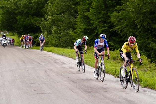 Denmark™s Jonas Vingegaard Hansen of Team Visma Lease A Bike during Stage 7 of the Giro d™Italia from Formia to Blockhaus, Italy. Friday May 15, 2026.  Copyright: xFabioxFerrarix xLaPressex
