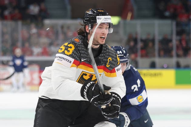 World Championship 2026 GER FIN Moritz Seider GER 15 05 2026 Swiss Life Arena Zuerich , SWITZERLAND, Men IIHF World Championship Zurich 2026 Group A Germany Finland Moritz Seider GER