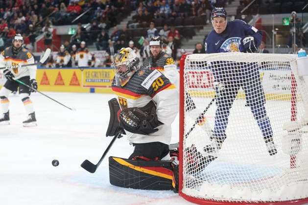 World Championship 2026 GER FIN Goalkeeper Philipp Grubauer GER 15 05 2026 Swiss Life Arena Zuerich , SWITZERLAND, Men IIHF World Championship Zurich 2026 Group A Germany Finland Goalkeeper Philipp Grubauer GER