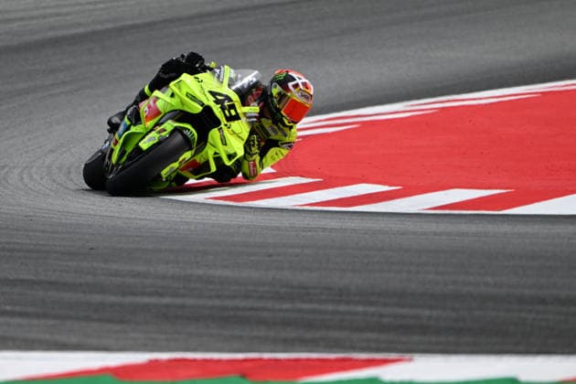 Ahead of Catalan MotoGP in Barcelona BARCELONA, SPAIN - MAY 15: Fabio Di Giannantonio of Pertamina Enduro VR46 Racing takes part in the free practice session ahead of Catalan MotoGP, the 6th leg of the 2026 MotoGP World Championship, WM, Weltmeisterschaft at the Circuit de Barcelona-Catalunya in Barcelona, Spain on May 15, 2026. Burak Akbulut Anadolu Barcelona Spain. Editorial use only. Please get in touch for any other usage.  Copyright: x2026xAnadoluxBurakxAkbulutx