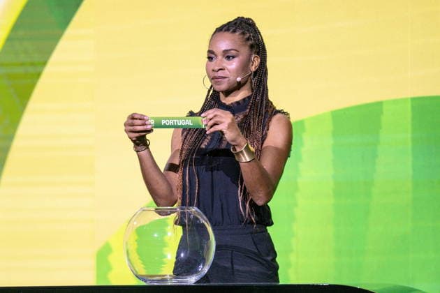 LODZ 15.05.2026 LOSOWANIE GRUP MISTRZOSTW SWIATA FIFA U-20 KOBIET 2026 --- GROUP STAGE DRAW WOMEN S WORLD CUP FIFA U-20 2026 N Z LAURA GEORGES DRAWS FOT.PAWEL PIOTROWKSKI 400MM NEWSPIX.PL --- newspix.pl 
