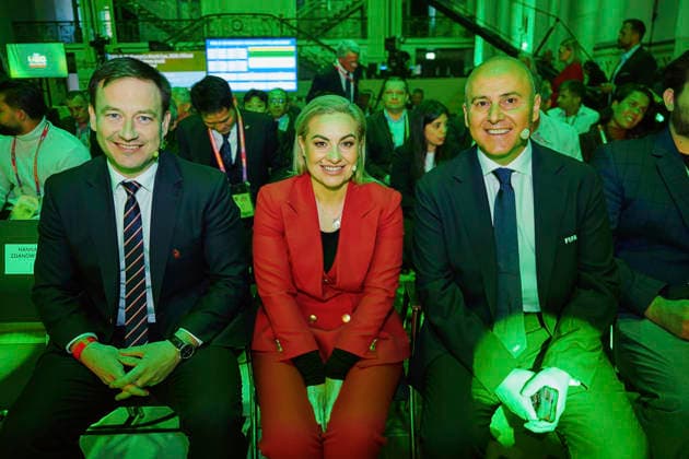 15.05.2026 LODZ, EC1 , PILKA NOZNA KOBIET ( WOMEN S FOOTBALL) LOSOWANIE GRUP FIFA MISTRZOSTWA SWIATA KOBIET 2026 U-20 NZ. NINA PATALON I LUKASZ WACHOWSKI FOTO RADOSLAW JOZWIAK CYFRASPORT NEWSPIX.PL --- Newspix.pl  RA2_7275