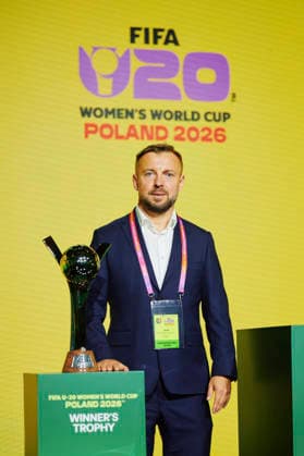 15.05.2026 LODZ, EC1 , PILKA NOZNA KOBIET ( WOMEN S FOOTBALL) LOSOWANIE GRUP FIFA MISTRZOSTWA SWIATA KOBIET 2026 U-20 NZ. MARCIN KASPROWICZ FOTO RADOSLAW JOZWIAK CYFRASPORT NEWSPIX.PL --- Newspix.pl  RA2_7679