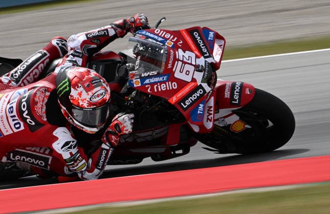 Ahead of Catalan MotoGP in Barcelona BARCELONA, SPAIN - MAY 15: Francesco Bagnaia of Ducati Lenovo Team takes part in the free practice session ahead of Catalan MotoGP, the 6th leg of the 2026 MotoGP World Championship, WM, Weltmeisterschaft at the Circuit de Barcelona-Catalunya in Barcelona, Spain on May 15, 2026. Burak Akbulut Anadolu Barcelona Spain. Editorial use only. Please get in touch for any other usage.  Copyright: x2026xAnadoluxBurakxAkbulutx