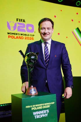 15.05.2026 LODZ, EC1 , PILKA NOZNA KOBIET ( WOMEN S FOOTBALL) LOSOWANIE GRUP FIFA MISTRZOSTWA SWIATA KOBIET 2026 U-20 NZ. LUKASZ WACHOWSKI FOTO RADOSLAW JOZWIAK CYFRASPORT NEWSPIX.PL --- Newspix.pl  RA2_7782