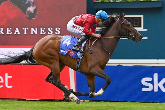15 05 2026, York, North Yorkshire, GBR Lilt with Tom Marquand up wins the Michael Seely Fillies Stakes York racecourse horse, jockey, Lilt, Marquand, win, finish, finish 260515C977YORK JPG