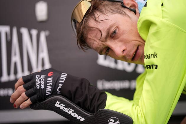 Denmark™s Jonas Vingegaard Hansen of Team Visma Lease A Bike during Stage 7 of the Giro d™Italia, from Formia to Blockhaus, Italy, Friday, May 15, 2026.  Copyright: xMarcoxAlpozzi LaPressex