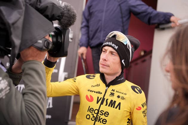 Denmark™s Jonas Vingegaard Hansen of Team Visma Lease A Bike during Stage 7 of the Giro d™Italia, from Formia to Blockhaus, Italy, Friday, May 15, 2026.  Copyright: xMarcoxAlpozzi LaPressex
