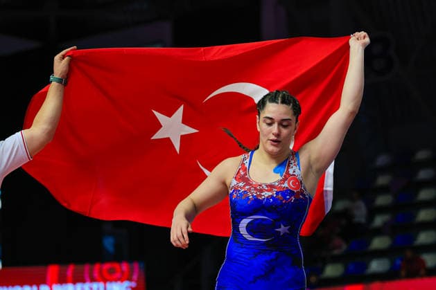 U17 Wrestling European Championships 69kg WW Kiymet Rumeysa Tezcan TUR Samokov Arena Samokov Bulgaria Copyright: xKostadinxAndonov xUnitedxWorldxWrestlingx Kostadin Andonov United World Wrestling