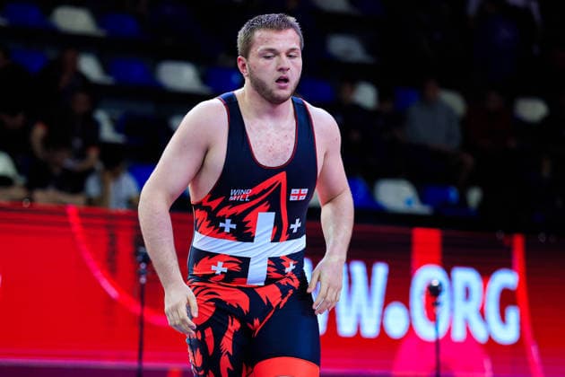 U17 Wrestling European Championships 110kg FS Murtaz Bagdavadze GEO Copyright: xKostadinxAndonov xUnitedxWorldxWrestlingx Kostadin Andonov United World Wrestling
