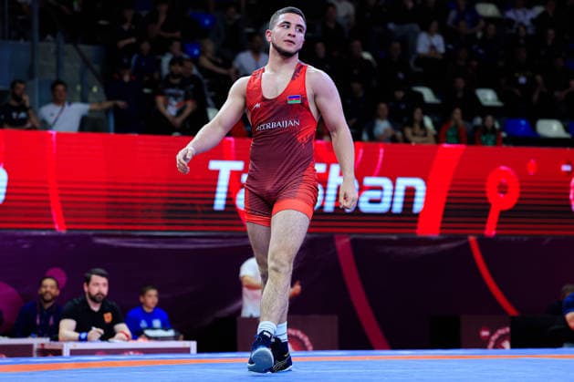 U17 Wrestling European Championships 80kg FS Nihad Suleymanli AZE Copyright: xKostadinxAndonov xUnitedxWorldxWrestlingx Kostadin Andonov United World Wrestling