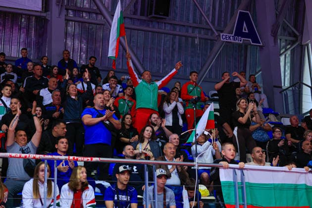 U17 Wrestling European Championships Bulgaria fans Copyright: xKostadinxAndonov xUnitedxWorldxWrestlingx Kostadin Andonov United World Wrestling