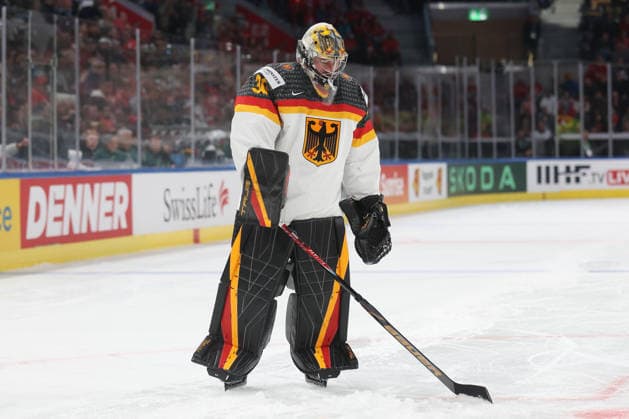 World Championship 2026 GER FIN Goalkeeper Philipp Grubauer GER 15 05 2026 Swiss Life Arena Zuerich , SWITZERLAND, Men IIHF World Championship Zurich 2026 Group A Germany Finland Goalkeeper Philipp Grubauer GER
