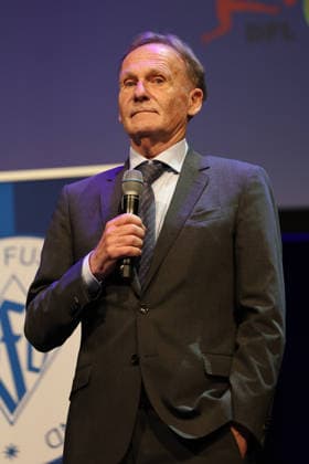 15 05 2026, Football, Season 2025 2026, Honorary Gala of the Saarland Football Association, President Hans Joachim Watzke Borussia Dortmund Neunkirchen Gebläsehalle Saarland Germany DEU Copyright: xSebastianxBachx