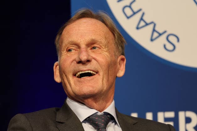 15 05 2026, Football, Season 2025 2026, Honorary Gala of the Saarland Football Association, President Hans Joachim Watzke Borussia Dortmund Neunkirchen Gebläsehalle Saarland Germany DEU Copyright: xSebastianxBachx