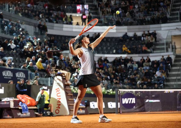 May 15, 2026, Rome, Lazio, Italy: IGA SWIATEK of Poland during the match against E. Svitolina of Ukraine in the semifinals of tennis tournament WTA, Tennis Damen 1000 Internazionali BNL DÃ¢â‚¬â ¢Italia, Rome, Italy. Swiatek lost 4:6, 6:2, 2:6. Tennis 2026, WTA Italian Open: Iga Swiatek 4:6, 6:2, 2:6  - ZUMAc278 20260515_zsp_c278_022 Copyright: xMarcinxCholewinskix