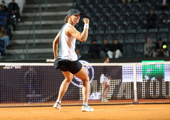 May 15, 2026, Rome, Lazio, Italy: IGA SWIATEK of Poland during the match against E. Svitolina of Ukraine in the semifinals of tennis tournament WTA, Tennis Damen 1000 Internazionali BNL DÃ¢â‚¬â ¢Italia, Rome, Italy. Swiatek lost 4:6, 6:2, 2:6. Tennis 2026, WTA Italian Open: Iga Swiatek 4:6, 6:2, 2:6  - ZUMAc278 20260515_zsp_c278_023 Copyright: xMarcinxCholewinskix