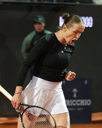 May 15, 2026, Rome, Lazio, Italy: ELINA SVITOLINA of Ukraine during the match against I. Swiatek of Poland in the semifinals of tennis tournament WTA, Tennis Damen 1000 Internazionali BNL DÃ¢â‚¬â ¢Italia, Rome, Italy. Svitolina won 6:4, 2:6, 6:2. Rome Italy - ZUMAc278 20260515_zsp_c278_043 Copyright: xMarcinxCholewinskix