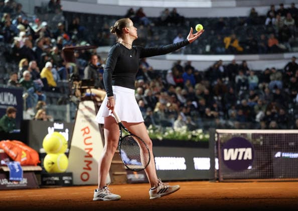 May 15, 2026, Rome, Lazio, Italy: ELINA SVITOLINA of Ukraine during the match against I. Swiatek of Poland in the semifinals of tennis tournament WTA, Tennis Damen 1000 Internazionali BNL DÃ¢â‚¬â ¢Italia, Rome, Italy. Svitolina won 6:4, 2:6, 6:2. Tennis 2026, WTA Italian Open: Elina Svitolina 6:4, 2:6, 6:2  - ZUMAc278 20260515_zsp_c278_039 Copyright: xMarcinxCholewinskix