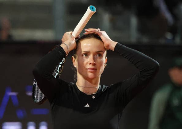 May 15, 2026, Rome, Lazio, Italy: ELINA SVITOLINA of Ukraine after the match against I. Swiatek of Poland in the semifinals of tennis tournament WTA, Tennis Damen 1000 Internazionali BNL DÃ¢â‚¬â ¢Italia, Rome, Italy. Svitolina won 6:4, 2:6, 6:2. Tennis 2026, WTA Italian Open: Elina Svitolina 6:4, 2:6, 6:2  - ZUMAc278 20260515_zsp_c278_051 Copyright: xMarcinxCholewinskix