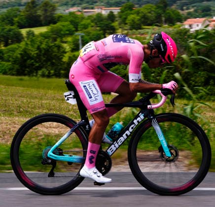 Portugal™s Afonso Oliveira Eulalio of Bahrain Victorious during Stage 7 of the Giro d™Italia, from Formia to Blockhaus, Italy, Friday, May 15, 2026.  Copyright: xFabioxFerrari LaPressex