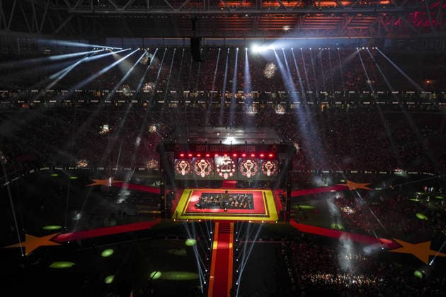 Galatasaray celebrate Super Lig championship ISTANBUL, TURKIYE - MAY 15: A view of the stadium during the championship ceremony at RAMS Park Stadium, where fans, players and technical staff of the Galatasaray football team celebrate winning the 2025-2026 Turkish Super Lig season in Istanbul, Turkiye on May 15, 2026. Arife Karakum Anadolu Istanbul Turkey. Editorial use only. Please get in touch for any other usage.  Copyright: x2026xAnadoluxArifexKarakumx