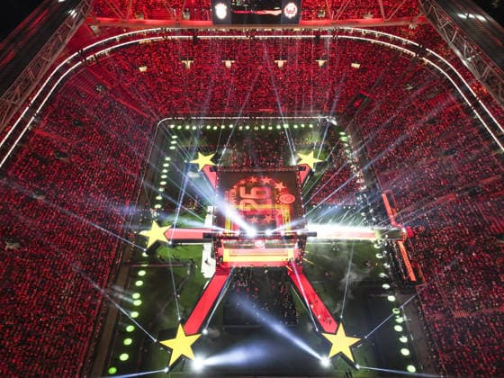 Galatasaray celebrates Turkish Super Lig title in Istanbul ISTANBUL, TURKIYE - MAY 15: An aerial view of the RAMS Park Stadium, where fans, players and technical staff of the Galatasaray football team celebrate winning the 2025-2026 Turkish Super Lig season in Istanbul, Turkiye on May 15, 2026. Muhammed Enes Yildirim Anadolu Istanbul Turkey. Editorial use only. Please get in touch for any other usage.  Copyright: x2026xAnadoluxMuhammedxEnesxYildirimx