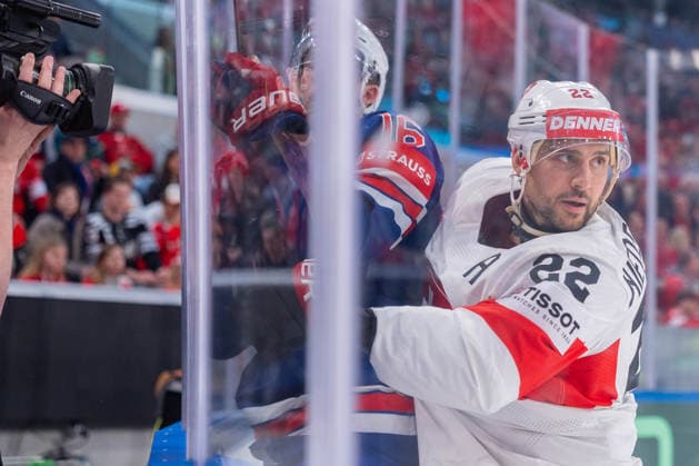 15 05 2026, Zurich, Swiss Life Arena, Ice Hockey World Championships USA Switzerland, 22 Nino Niederreiter Switzerland Zurich Swiss Life Arena Zurich Switzerland Copyright: xJustPictures.ch StefanxEmchx jp-de-StEm-DSC0067620260515