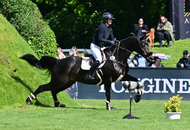 GER Al Shira aa German Jumping Dressage Derby Hamburg 15 05 2026, GER Al Shira aa German Jumping Dressage Derby Hamburg, Prize of the Dreame de CSI4 Al Shira aa Derby Tour 2 Qualification for the German Jumping Derby in the picture Marike Ahlers GER on Abahadschi 2 am Wall nordphotoxGmbH xWitke nph00002