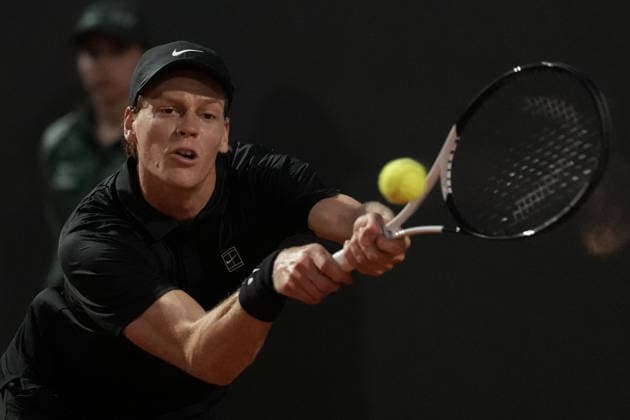 Jannik Sinner during the match between Jannik Sinner (ITA) vs Daniil Medvedev at the Italian Open in Rome, Friday, May 15, 2026. (Alfredo Falcone LaPresse)  Copyright: xAlfredoxFalcone LaPressex