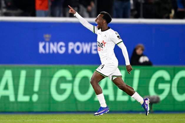 OH Leuven v Royal Antwerp FC - Jupiler Pro League Europe Play-Off LEUVEN, BELGIUM - MAY 15 : Teklab Henok forward of OH Leuven celebrates after scoring a goal to make it 3-0 during the Jupiler Pro League Europe Play-Off match between OH Leuven and Royal Antwerp FC on May 15, 2026 in Leuven, Belgium, 15 05 2026 Leuven Belgium  Copyright: xTomasxSiskx