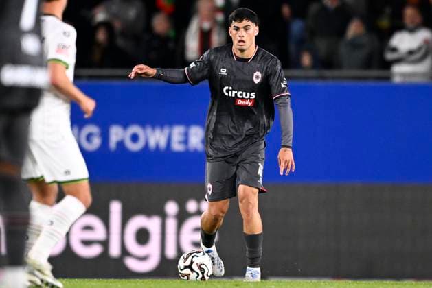 OH Leuven v Royal Antwerp FC - Jupiler Pro League Europe Play-Off LEUVEN, BELGIUM - MAY 15 : Benitez Mauricio midfielder of Royal Antwerp FC during the Jupiler Pro League Europe Play-Off match between OH Leuven and Royal Antwerp FC on May 15, 2026 in Leuven, Belgium, 15 05 2026 Leuven Belgium  Copyright: xTomasxSiskx