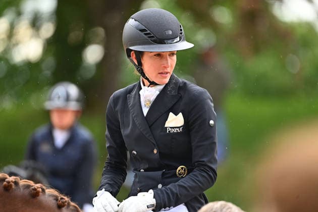 Lisa MUELLER on Gut Wettkam™s D™Avie FRH, action,dressage,dressage riding Horse International 2026 on 15 05 2026 in Munich Riem,Olympia riding facility Â
