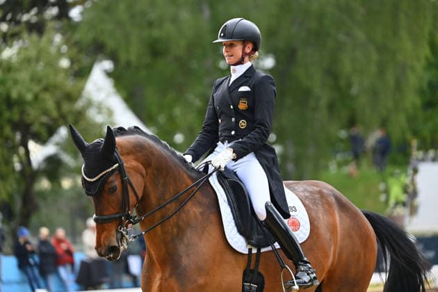 Jessica VON BREDOW WERNDL on Times Kismet, Action,Dressage,Dressage Horse International 2026 on 15 05 2026 in Munich Riem,Olympia Equestrian Center Â