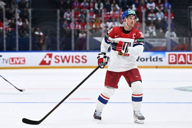 Roman Cervenka of Czech Republic after the IIHF World Championship, WM, Weltmeisterschaft Group B match Czech Republic vs Denmark on May 15, 2026, Fribourg, Switzerland. (CTKxPhoto RadekxPetrasek) CTKPhotoP2026051509266  CTKPhotoP2026051509266
