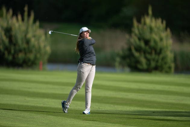 Amundi German Masters - Seond Round Ana Pelaez Trivino of Spain plays from the fairway on the 18th hole during the second round of the Amundi German Masters at Green Eagle Golf Courses in Hamburg, Germany, on May 15, 2026. Hamburg Germany  Copyright: xAndyxAstfalckx originalFilename:astfalck-amundige260515_npopQ.jpg