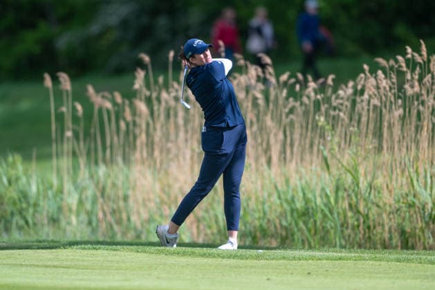 Amundi German Masters - Seond Round Lorna Mcclymont of Scotland plays from the fairway on the 18th hole during the second round of the Amundi German Masters at Green Eagle Golf Courses in Hamburg, Germany, on May 15, 2026. Hamburg Germany  Copyright: xAndyxAstfalckx originalFilename:astfalck-amundige260515_npPiH.jpg