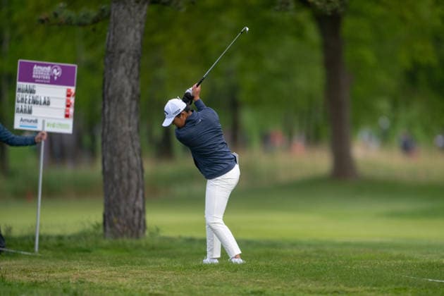 Amundi German Masters - Seond Round Anna Huang of Canada plays from the fairway on the 18th hole during the second round of the Amundi German Masters at Green Eagle Golf Courses in Hamburg, Germany, on May 15, 2026. Hamburg Germany  Copyright: xAndyxAstfalckx originalFilename:astfalck-amundige260515_npUdr.jpg