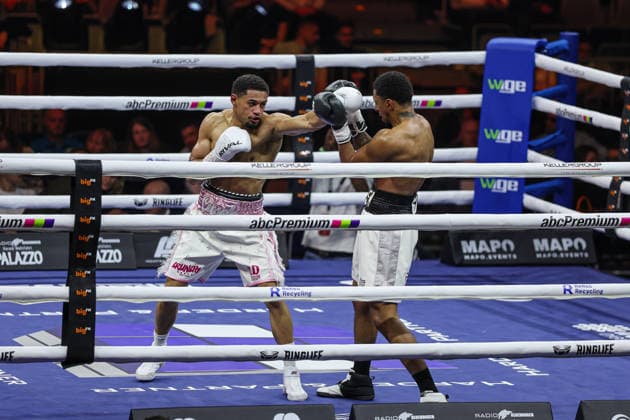 Oluwole Ciosek vs Shae Green at Ringside Series 2026 Night of Heavyweights on 15 05 26 at SAP Arena, Mannheim xamx Photo Alfio Marino Copyright: