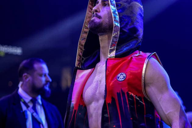 Devrim Gökduman entering the ring Devrim Gökduman vs Franklyn Dwomoh at Ringside Series 2026 Night of Heavyweights on 15 05 26 at SAP Arena, Mannheim xamx Photo Alfio Marino Copyright: