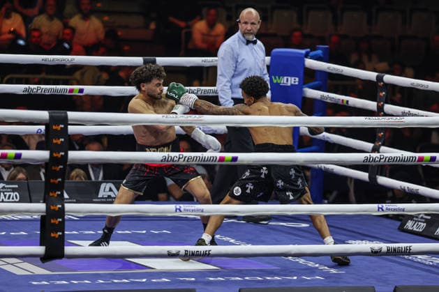 Devrim Gökduman vs Franklyn Dwomoh at Ringside Series 2026 Night of Heavyweights on 15 05 26 at SAP Arena, Mannheim xamx Photo Alfio Marino Copyright: